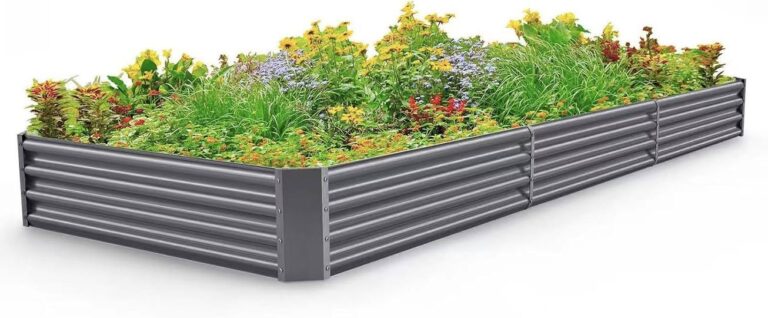 This Land Guard 12×4×1ft Galvanized Raised Garden Bed Kit
