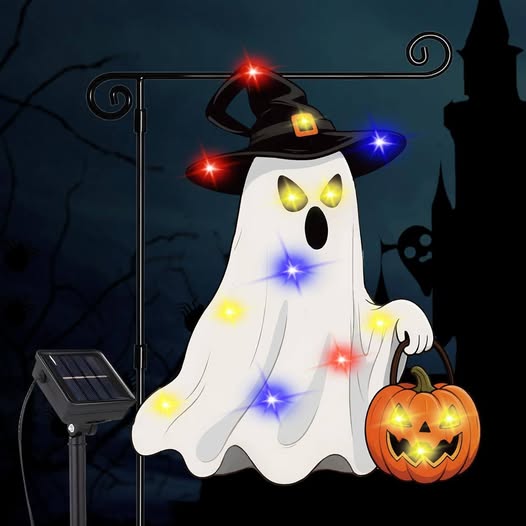 This LED Halloween Flag drops 50%off