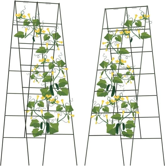 This foldable cucumber trellis is 40% off