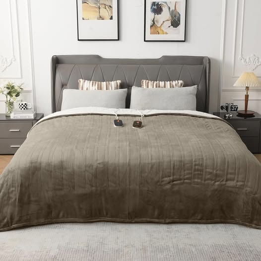 This heated blanket is perfect for chilly nights