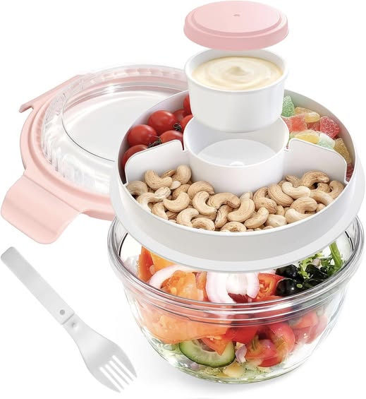 This salad container is perfect for meal prep or on-the-go lunches 40% off