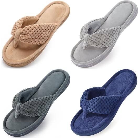 Ooooh!!!! These cozy flip flop slippers