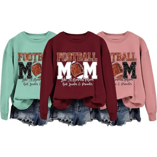 This football mom sweatshirt is perfect for game days 50% off