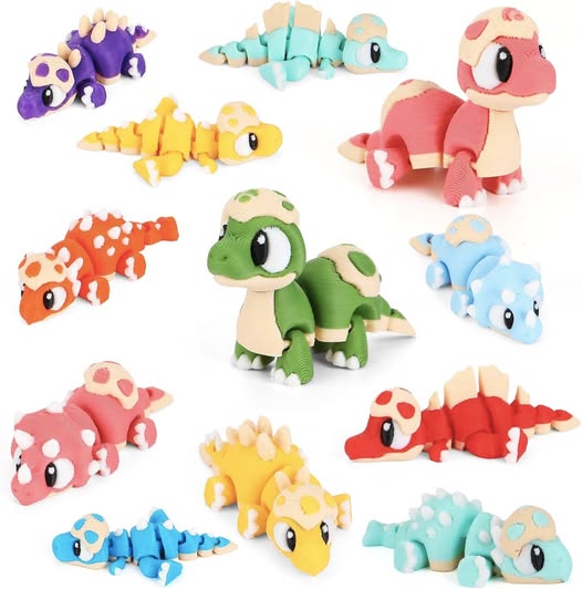 This 12pc dinosaur set comes in eggs