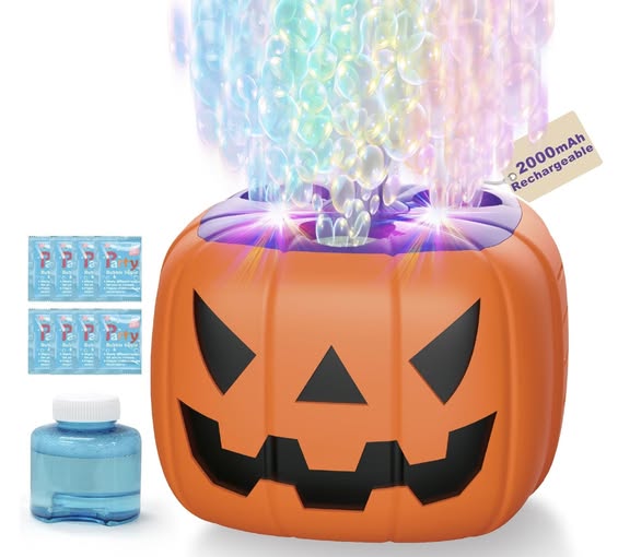 Ooooh! Pumpkin bubble machine!