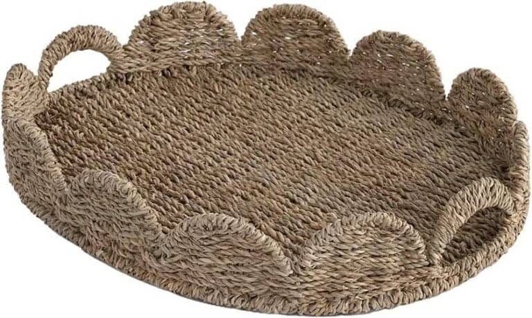 This StorageWorks Wicker Tray drops 50%off