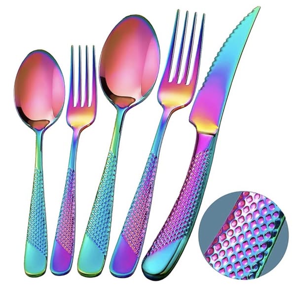 ONLY $20!! These Stainless Steel Flatware Sets drops 50%off