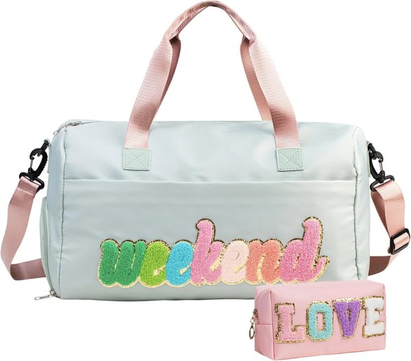 These Travel Weekender Bags with Shoe Compartment are 50% off