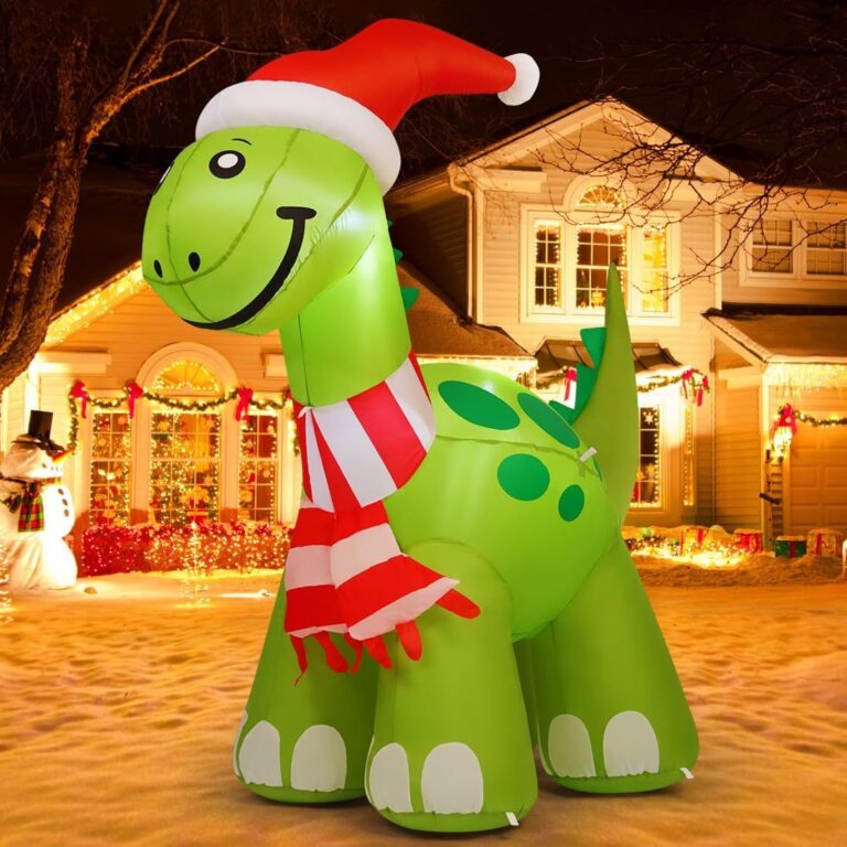 This Dino Christmas Inflatable has a 50% off