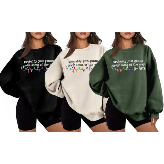 This “Jingle Some of the Way” Christmas sweatshirt is 50% off