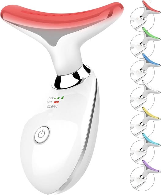 This 7-in-1 red light therapy wand helps with skincare and muscle relief.