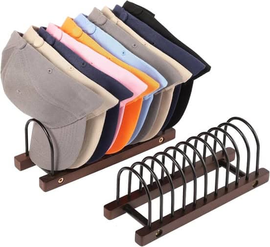 This Baseball Cap Organizer drops 50%off