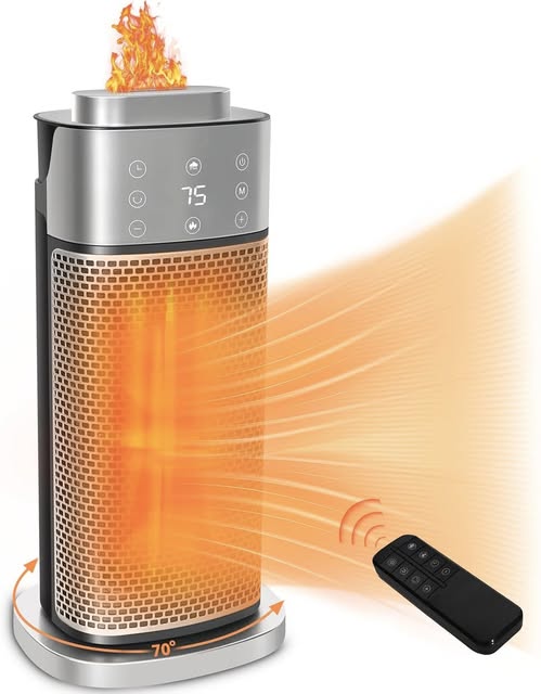 This 1500W Portable Space Heater with Thermostat and Humidifier is 50% off