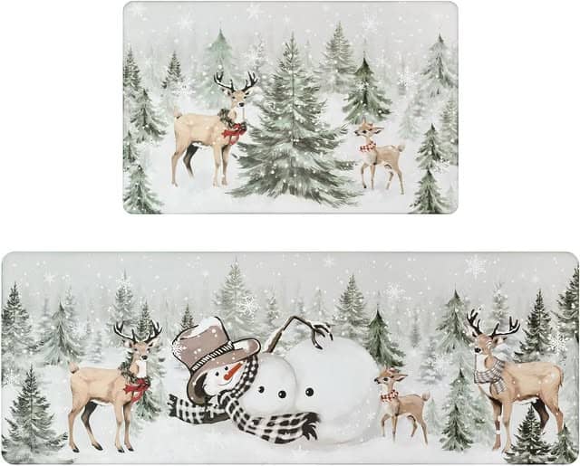 These Christmas Kitchen Mats drop 50%off