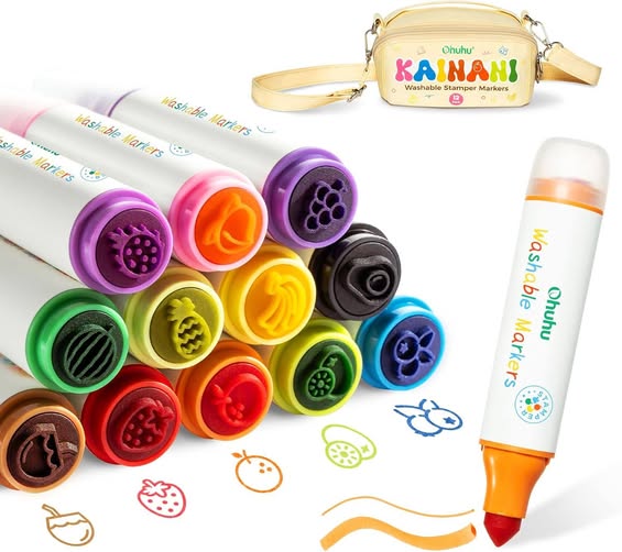 Price drop! This Ohuhu Kids Washable STAMP Markers are on deal for only $10.04
