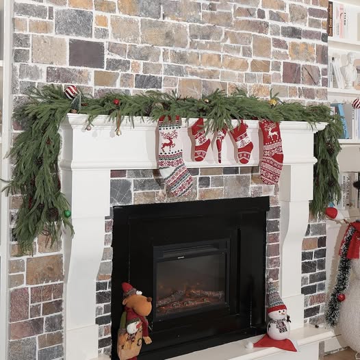 This 2-Pack 6FT Christmas Garland with LED Lights is 50% off