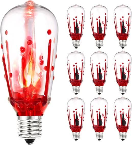COOOOL!!!!!!!! Flickering red glow bulbs!!!!! HALF off code!!