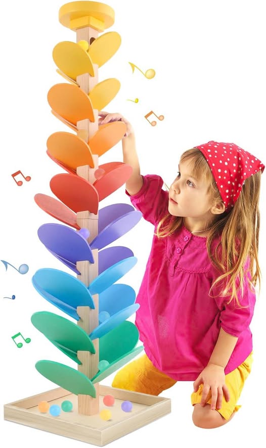 This Wooden Marble Run (Music Tree) drops 50%off
