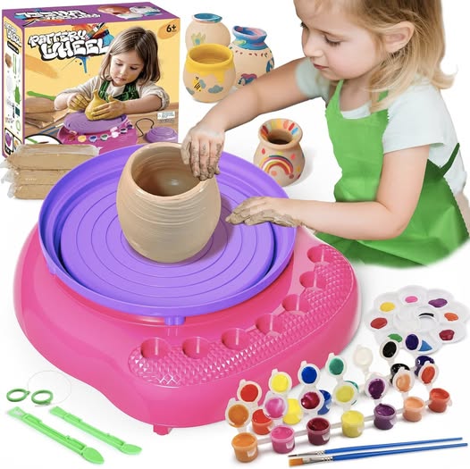 This Kids Pottery Wheel Kit is 50% off