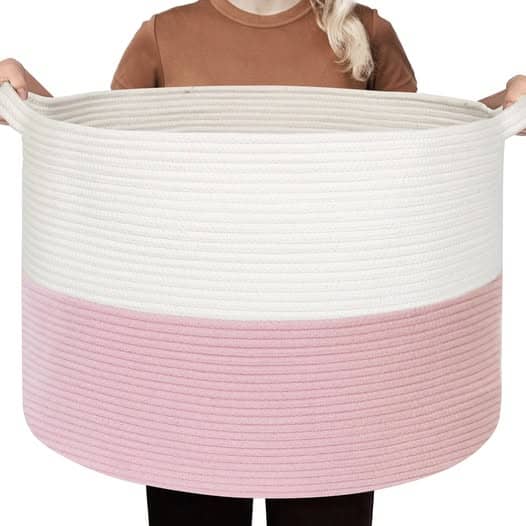This extra large storage basket is 50% off