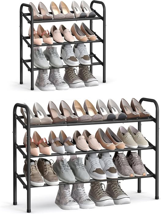 This expandable metal shoe rack is 31% off