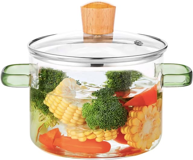 This glass cooking pot great for soups and stews….ALSO