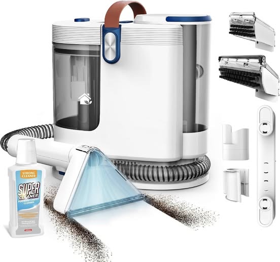 This carpet cleaner machine great for deep cleaning floors and rugs.