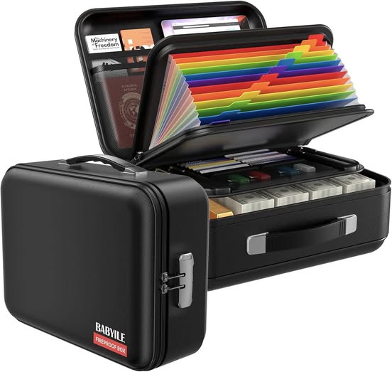 This fireproof document box is great for home safety