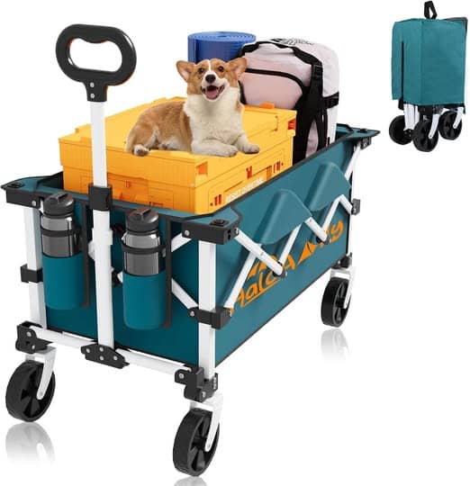 This Foldable Grocery Wagons drops 40%off
