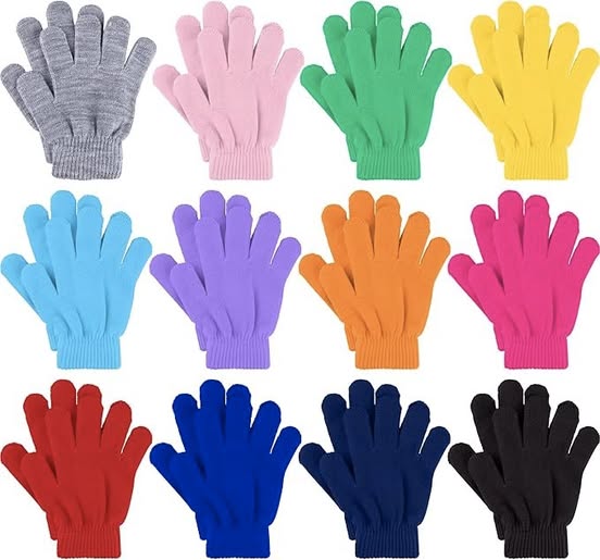 These kids’ winter gloves come in a 12 pack!!!!!!