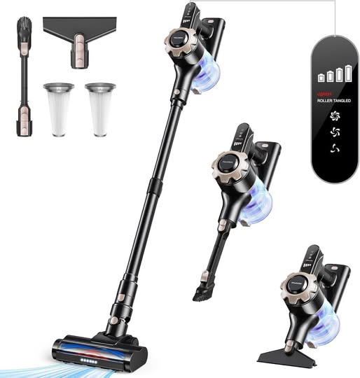 Cordless vacuum cleaner lightweight and easy to use