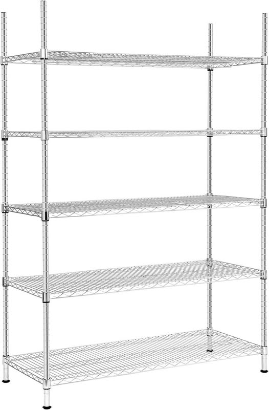 This 5-Tier Heavy Duty Metal Storage Shelf is 50% off