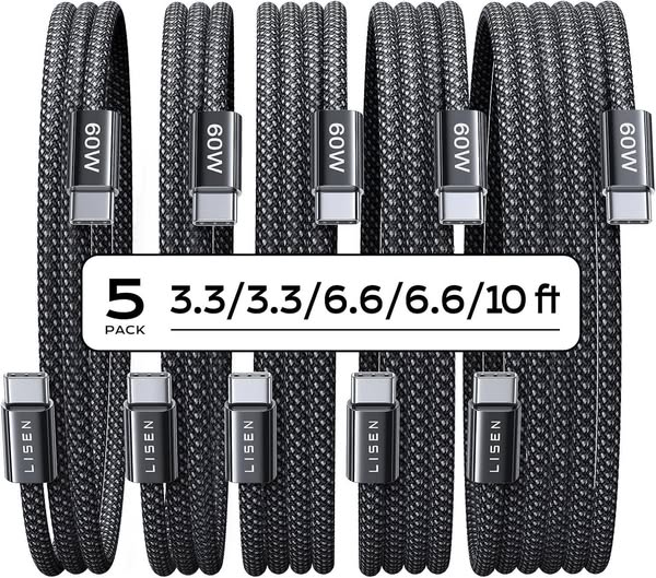 This 5-pack of USB-C cables always handy to have extras.