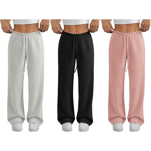 These wide leg sweatpants so comfy for lounging or errands.