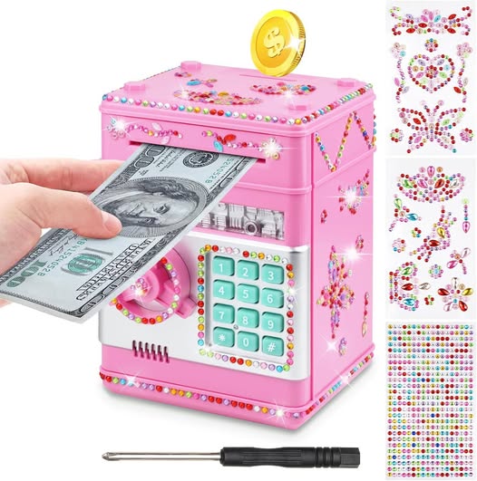 This Kids ELECTRONIC Piggy Bank drops 50%off