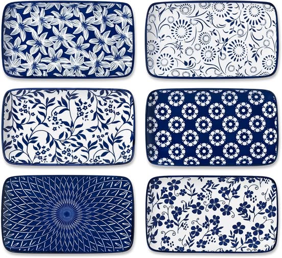 These rectangular salad plates come in a set of 6 45% off
