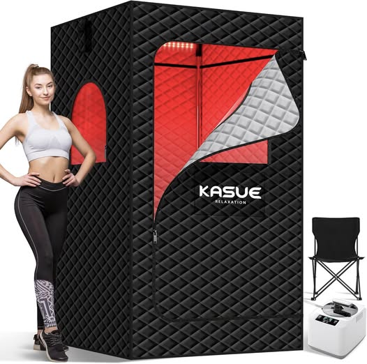This infrared sauna box is 40% off code O5JZ3FDA + 43% offf PRICE DROP!!!