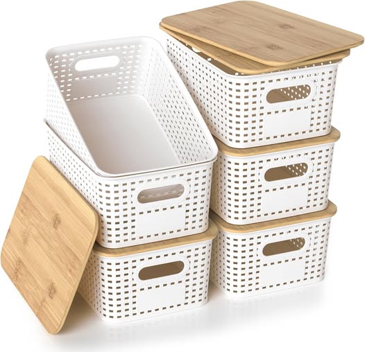 These Storage Baskets (6 Pack) drop 45%off