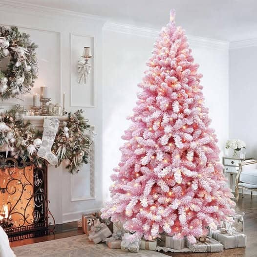 This pink Christmas tree is 50% off