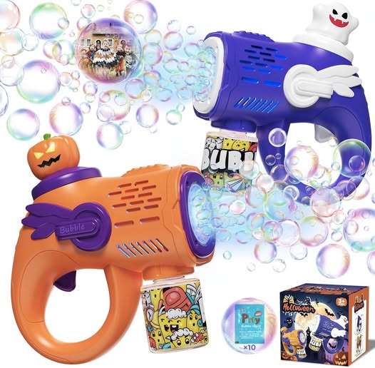 These Halloween Bubble Machine Guns for Kids are 50% off