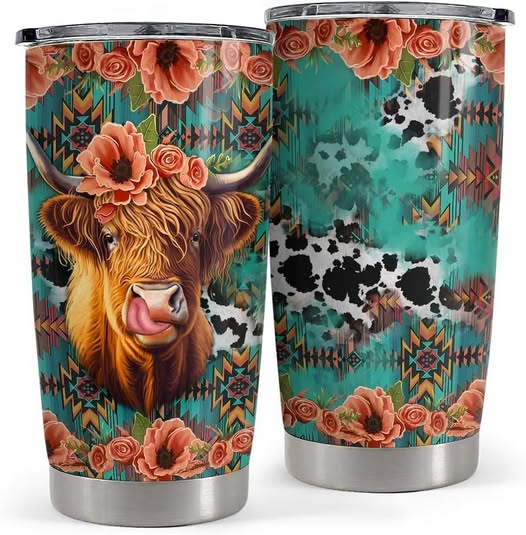 Price drop! This HIGHLAND COW Insulated Mug is only $9.95 at the time of this post!