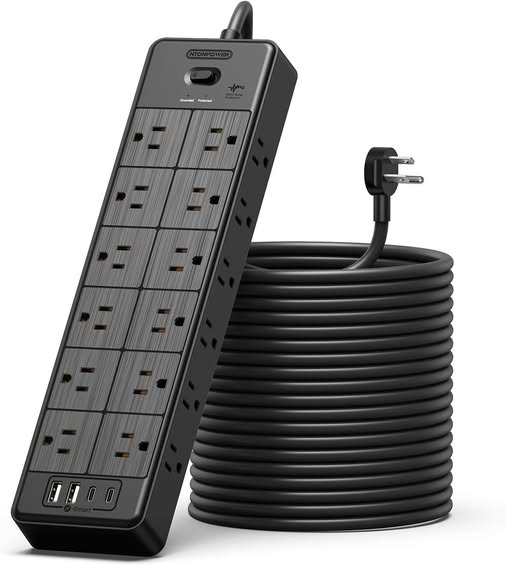 WOW!!! 25 feet!!!! This LONG Surge Protector drops 50%off