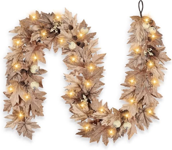 This 6 ft fall garland is gorgeous!!!