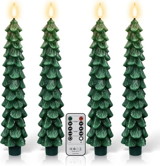 These Flameless Christmas Tree Candles are 50% off