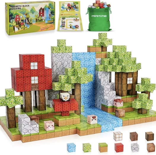 These 100PCS Magnetic Building Blocks for Kids are 50% off