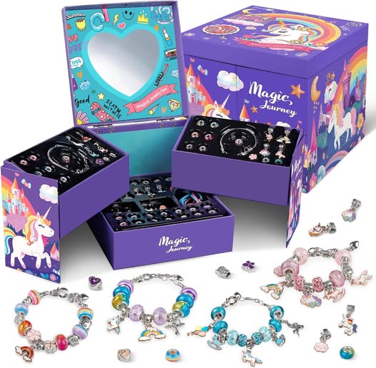 This Unicorn Jewelry Making Kit has a 50% off