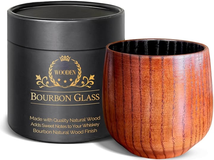 This Wooden Bourbon Glass is a GREAT gift idea!!!