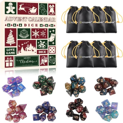 This dice advent calendar is such a fun holiday find 50% off
