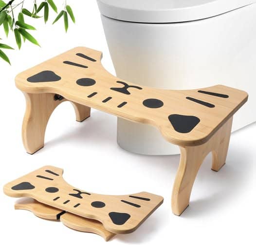 This bamboo toilet stool is dropping 40% off