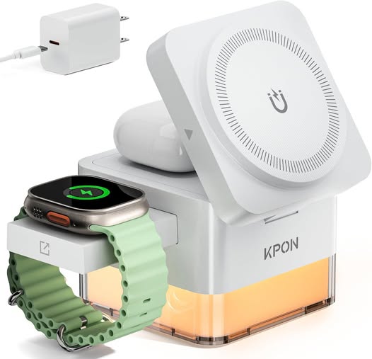 This Wireless Charging Stations has a 40% off coupon!!!